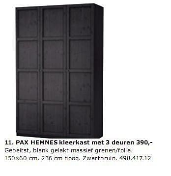 - Ikea PAX HEMNES met 3 deuren - Promotie Ikea