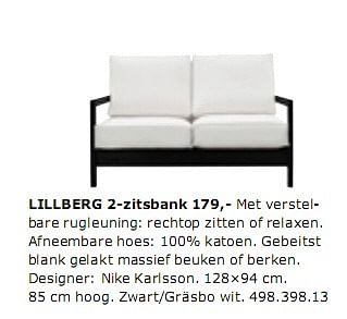 doorgaan met liefdadigheid Indiener Huismerk - Ikea LILLBERG 2-zitsbank - Promotie bij Ikea