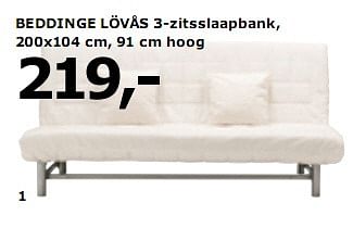 snelheid In de omgeving van Bezighouden Huismerk - Ikea BEDDINGE LÖVÅS serie. zitsslaapbank - Promotie bij Ikea