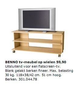 Huismerk - Ikea BENNO tv-meubel op - Promotie bij Ikea