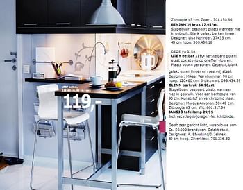 Proportioneel chef Konijn Huismerk - Ikea UTBY eetbar, - Promotie bij Ikea