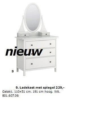 stap Ademen kloof Huismerk - Ikea Ladekast met spiegel - Promotie bij Ikea