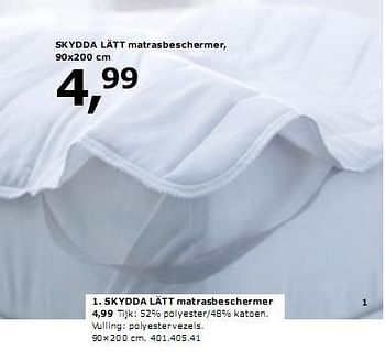 Boer Gang krijgen Huismerk - Ikea SKYDDA LÄTT matrasbeschermer - Promotie bij Ikea