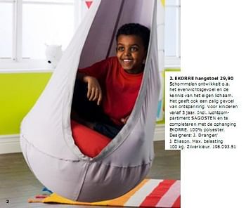 Huismerk - Ikea EKORRE hangstoel - Promotie