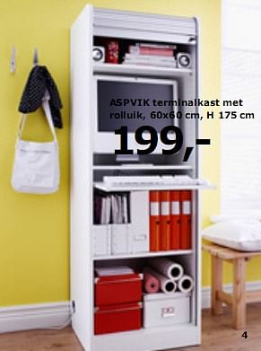 gips magnifiek Poort Huismerk - Ikea ASPVIK terminalkast met rolluik - Promotie bij Ikea