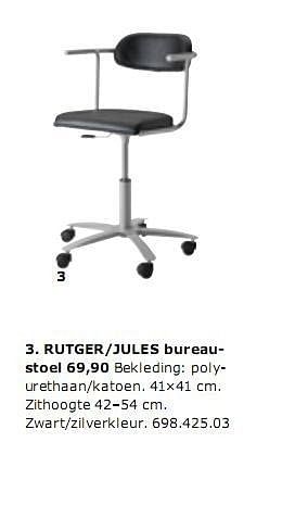 arm Weerkaatsing Aannames, aannames. Raad eens Huismerk - Ikea RUTGER|JULES bureaustoel - Promotie bij Ikea