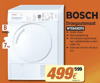 Promoties Droogautomaat - Bosch - Geldig van 02/01/2010 tot 31/01/2010 bij Expert