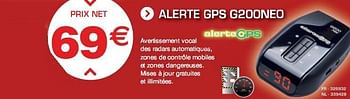 Promotions Alerte Gps - Alerte - Valide de 04/01/2010 à 30/01/2010 chez Auto 5