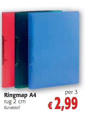 Promoties Ringmap A4 rug 2 cm - Huismerk - Colruyt - Geldig van 05/01/2010 tot 19/01/2010 bij Colruyt