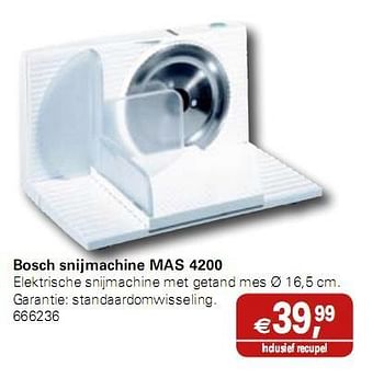 Promoties Bosch snijmachine - Bosch - Geldig van 05/01/2010 tot 19/01/2010 bij Colruyt