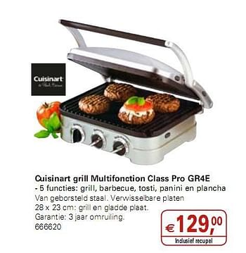 Promoties Cuisinart grill Multifonction Class Pro - Cuisinart - Geldig van 05/01/2010 tot 19/01/2010 bij Colruyt