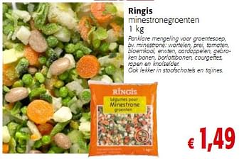 Promoties minestronegroenten 1 kg - Ringis - Geldig van 05/01/2010 tot 19/01/2010 bij Colruyt