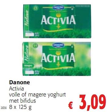 Promoties Activia volle of magere yoghurt met bifidus 8 x 125 g - Activia - Geldig van 05/01/2010 tot 19/01/2010 bij Colruyt