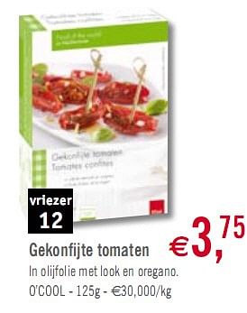 Promoties Gekonfijte tomaten - Diepvries afdeling - Geldig van 05/01/2010 tot 30/01/2010 bij O'Cool