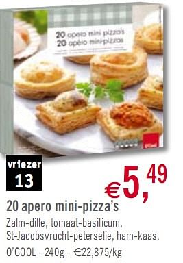 Promoties 20 apero mini-pizza’s - Diepvries afdeling - Geldig van 05/01/2010 tot 30/01/2010 bij O'Cool