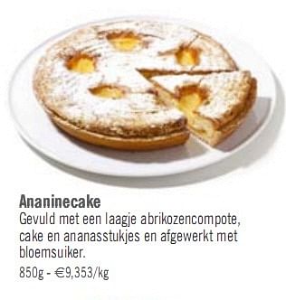 Promoties Ananinecake - Huismerk - O'Cool  - Geldig van 05/01/2010 tot 30/01/2010 bij O'Cool