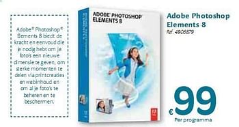 Promoties Adobe Photoshop Elements 8 - Huismerk - Carrefour  - Geldig van 06/01/2010 tot 16/01/2010 bij Carrefour