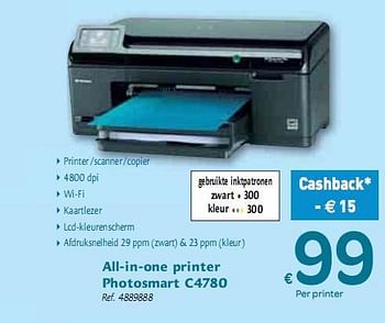 Promoties All-in-one printer Photosmart  - Huismerk - Carrefour  - Geldig van 06/01/2010 tot 16/01/2010 bij Carrefour