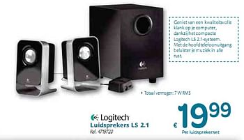 Promotions Luidsprekers - Logitech - Valide de 06/01/2010 à 16/01/2010 chez Carrefour