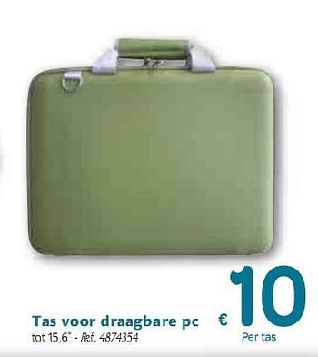 Promoties Tas voor draagbare pc - Huismerk - Carrefour  - Geldig van 06/01/2010 tot 16/01/2010 bij Carrefour