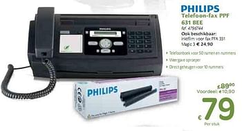 Promoties Telefoon-fax  - Philips - Geldig van 06/01/2010 tot 16/01/2010 bij Carrefour