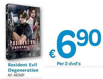 Promoties Resident Evil Degeneration - Huismerk - Carrefour  - Geldig van 06/01/2010 tot 16/01/2010 bij Carrefour