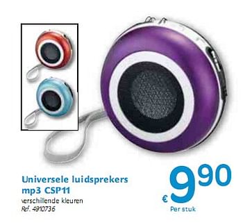 Promoties Universele luidsprekers mp3 - Huismerk - Carrefour  - Geldig van 06/01/2010 tot 16/01/2010 bij Carrefour