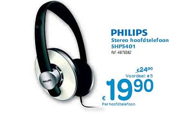 Promoties Stereo hoofdtelefoon  - Philips - Geldig van 06/01/2010 tot 16/01/2010 bij Carrefour