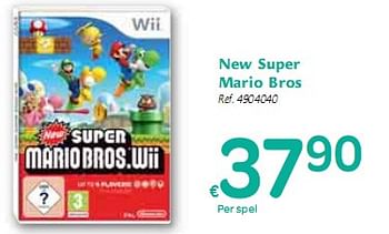 Promoties New Super Mario Bros - Nintendo - Geldig van 06/01/2010 tot 16/01/2010 bij Carrefour