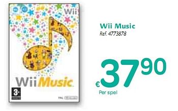 Promoties Wii Music - Nintendo - Geldig van 06/01/2010 tot 16/01/2010 bij Carrefour
