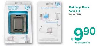 Promotions Battery pack Wii Fit  - Nintendo - Valide de 06/01/2010 à 16/01/2010 chez Carrefour