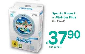 Promotions Sports Resort + Motion Plus - Nintendo - Valide de 06/01/2010 à 16/01/2010 chez Carrefour