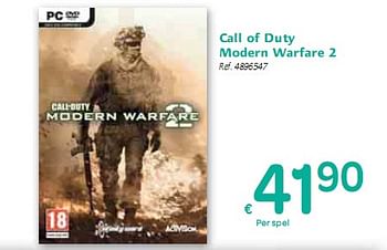 Promotions Call of Duty Modern Warfare 2 - Produit maison - Carrefour  - Valide de 06/01/2010 à 16/01/2010 chez Carrefour