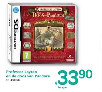 Promoties Professor Layton en de doos van Pandora - Nintendo - Geldig van 06/01/2010 tot 16/01/2010 bij Carrefour