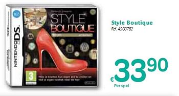 Promoties Style Boutique - Nintendo - Geldig van 06/01/2010 tot 16/01/2010 bij Carrefour