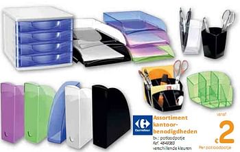Promoties Assortiment kantoor-benodigdheden - Huismerk - Carrefour  - Geldig van 06/01/2010 tot 16/01/2010 bij Carrefour