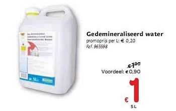 Promoties Gedemineraliseerd water - Huismerk - Carrefour  - Geldig van 06/01/2010 tot 16/01/2010 bij Carrefour