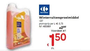 Promoties Winterruitensproeimiddel - Huismerk - Carrefour  - Geldig van 06/01/2010 tot 16/01/2010 bij Carrefour