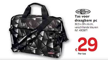 Promoties Tas voor draagbare pc - Eastpack - Geldig van 06/01/2010 tot 16/01/2010 bij Carrefour