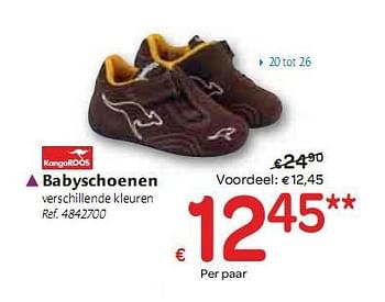 Promotions Babyschoenen - Kangaroos - Valide de 06/01/2010 à 16/01/2010 chez Carrefour