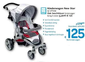 Promotions Kinderwagen New Star - Tex - Valide de 06/01/2010 à 16/01/2010 chez Carrefour