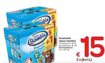 Promoties Groeimelk natuur Bambix - Bambix - Geldig van 06/01/2010 tot 16/01/2010 bij Carrefour