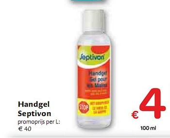 Promotions Handgel Septivon - Produit maison - Carrefour  - Valide de 06/01/2010 à 16/01/2010 chez Carrefour