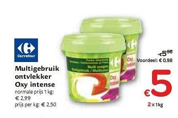 Promoties Multigebruik ontvlekker Oxy intense - Huismerk - Carrefour  - Geldig van 06/01/2010 tot 16/01/2010 bij Carrefour