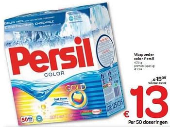 Promotions Waspoeder color Persil - Persil - Valide de 06/01/2010 à 16/01/2010 chez Carrefour