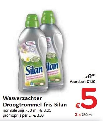 Promoties Wasverzachter Droogtrommel fris Silan - Silan - Geldig van 06/01/2010 tot 16/01/2010 bij Carrefour