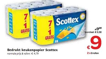 Promoties Bedrukt keukenpapier Scottex - Scottex - Geldig van 06/01/2010 tot 16/01/2010 bij Carrefour