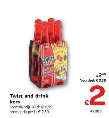 Promoties Twist and drink kers - Twist - Geldig van 06/01/2010 tot 16/01/2010 bij Carrefour