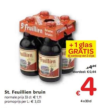 Promoties St. Feuillien bruin - St Feuillien - Geldig van 06/01/2010 tot 16/01/2010 bij Carrefour