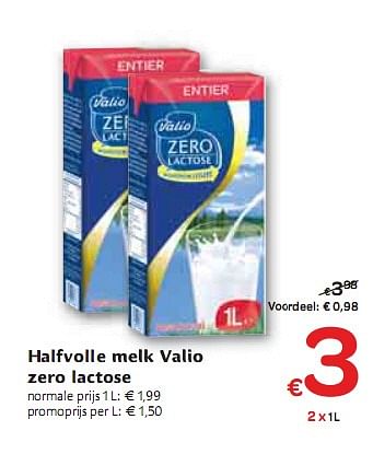 Promoties Halfvolle melk valio zero lactose - Valio - Geldig van 06/01/2010 tot 16/01/2010 bij Carrefour